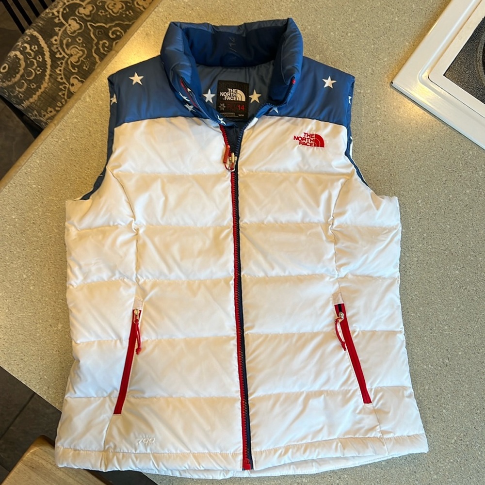 Northface women’s vest, white